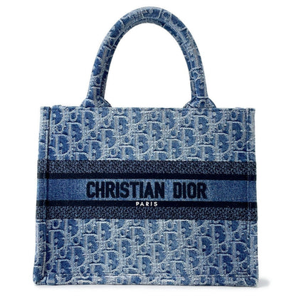 Dior Oblique Jacquard Book Tote BlueM1265ZEGC_M49E Denim Size Small