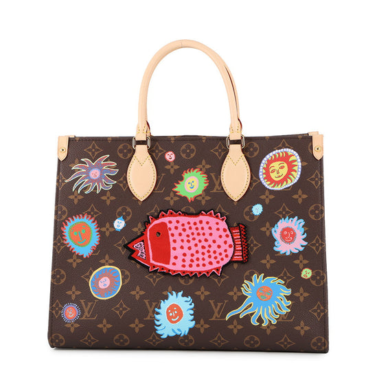 LOUIS VUITTON LV X YK Onthego Brown/MulticolorM46429 Monogram Size MM