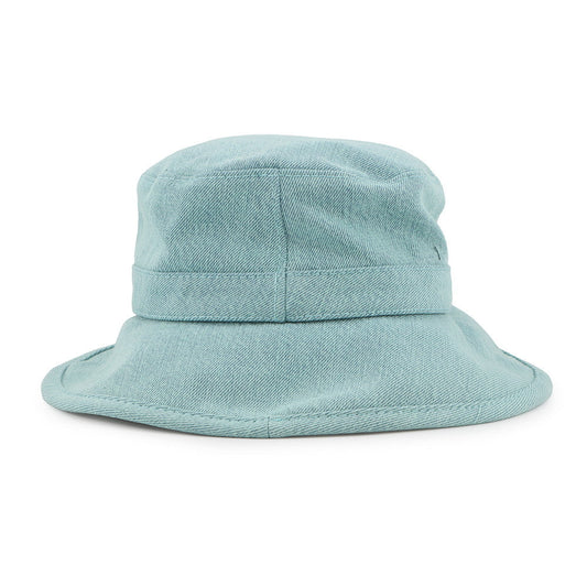 CHANEL hat logo Size M Aqua Green Denim
