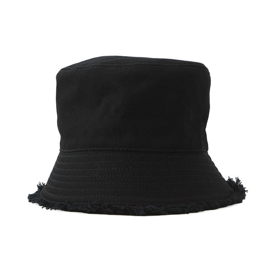 PRADA Drill logo fringe bucket hat Size S Black1HC137 Cotton100%