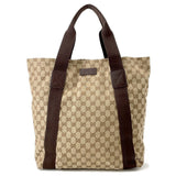 GUCCI GG Canvas Tote Bag Beige/Brown189669 Canvas