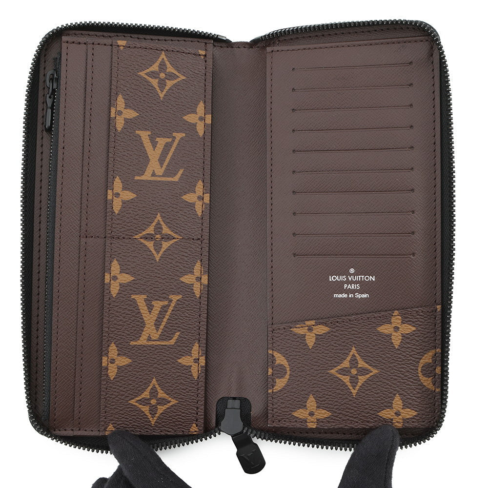 LOUIS VUITTON Zippy wallet Vertical Blue AtlanticM82799 Monogram?Tone
