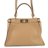 FENDI Peekaboo Brown8BN290 Leather Size regular