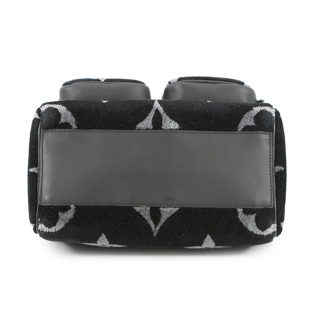 LOUIS VUITTON Keepall Bandouliere Virgil Abloh NoirM45438 Monogram Giant Eclipse Tufftage Calf Leather Size 25