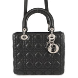 Dior Lady Dior 2WAYHandbag BlackCAL44551 Lambskin Size Medium