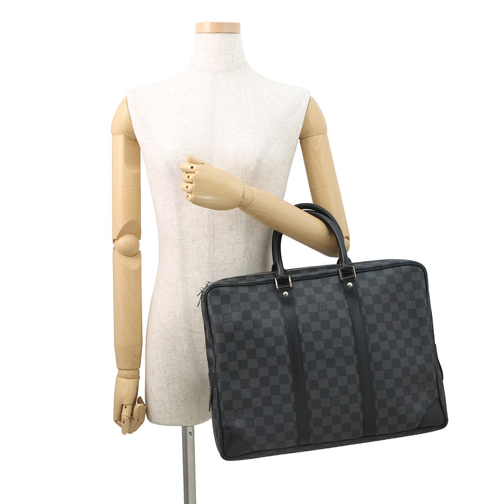 LOUIS VUITTON Port Documan Voyajaj NoirN41125 Damier Graphite