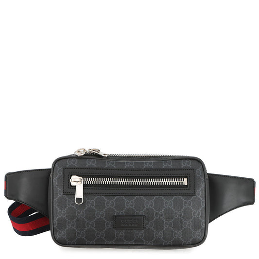 GUCCI Waist Bag Black474293 GG Supreme