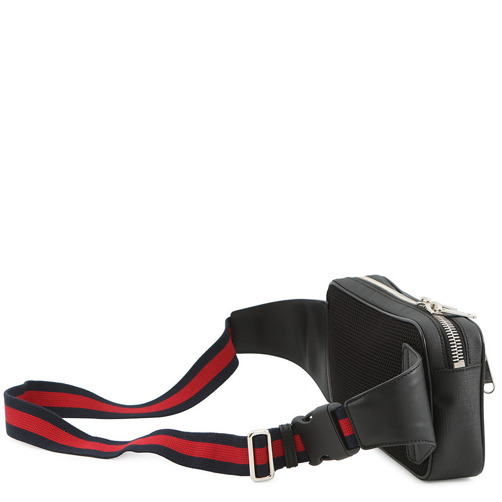 GUCCI Waist Bag Black474293 GG Supreme