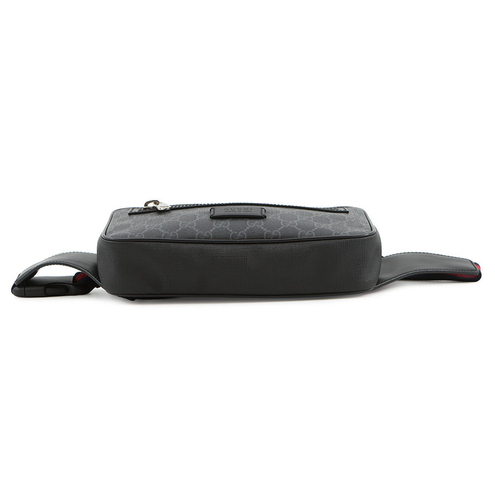 GUCCI Waist Bag Black474293 GG Supreme