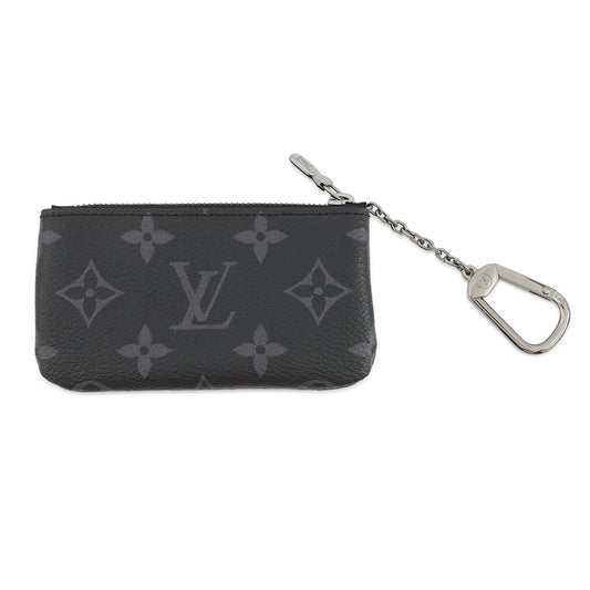 LOUIS VUITTON Pochette Cles NoirM80905 Monogram Eclipse / Monogram Eclipse Reverse