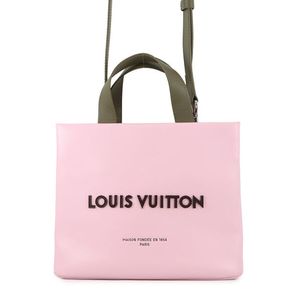 LOUIS VUITTON Shopper Tote PinkM15239 CowhideLeather Size MINI