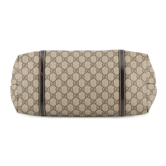 GUCCI GG Supreme Tote Bag Beige/Brown197953 GG Supreme Patent Leather