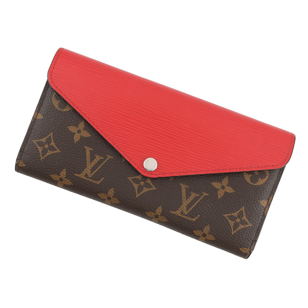 LOUIS VUITTON Portefeuille Marie-Lou Ron CoquelicotM60727 Monogram