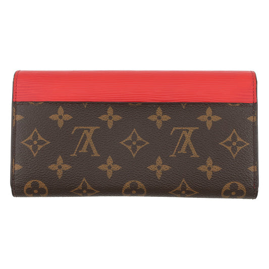 LOUIS VUITTON Portefeuille Marie-Lou Ron CoquelicotM60727 Monogram