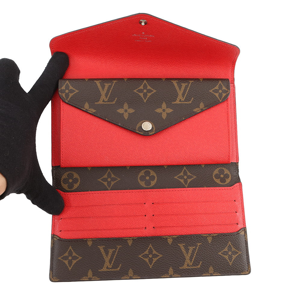 LOUIS VUITTON Portefeuille Marie-Lou Ron CoquelicotM60727 Monogram