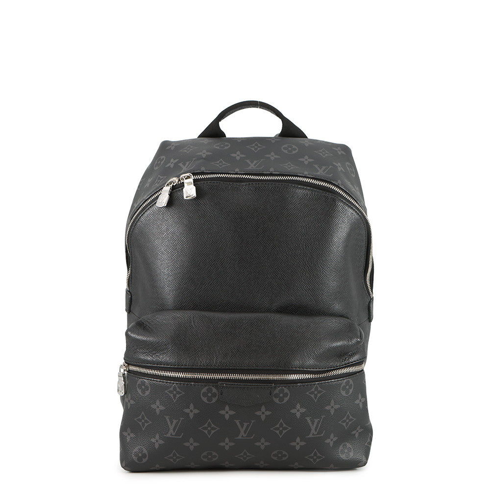 LOUIS VUITTON Discovery?Backpack NoirM30230 Taiga Leather Monogram Eclipse
