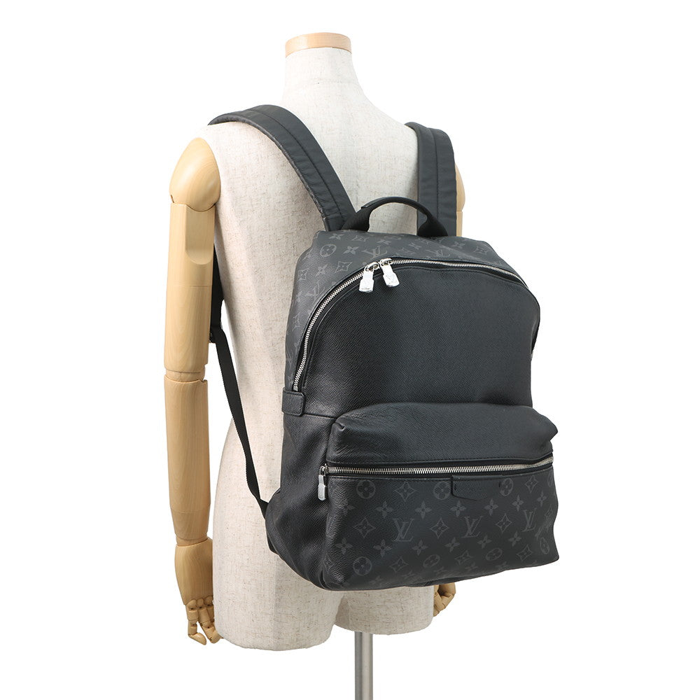 LOUIS VUITTON Discovery?Backpack NoirM30230 Taiga Leather Monogram Eclipse