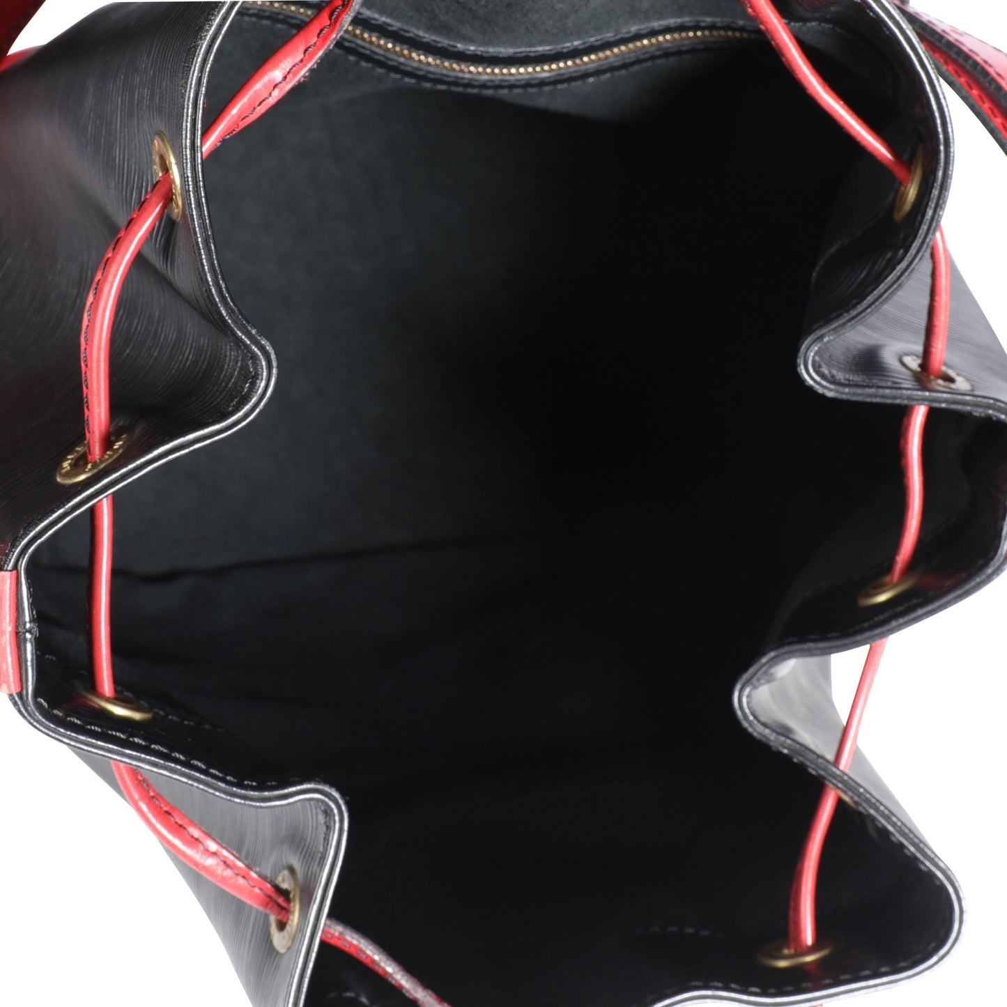 Louis Vuitton Louis Vuitton   Black & Red Epi Leather Noé Bag