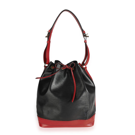 Louis Vuitton Louis Vuitton   Black & Red Epi Leather Noé Bag