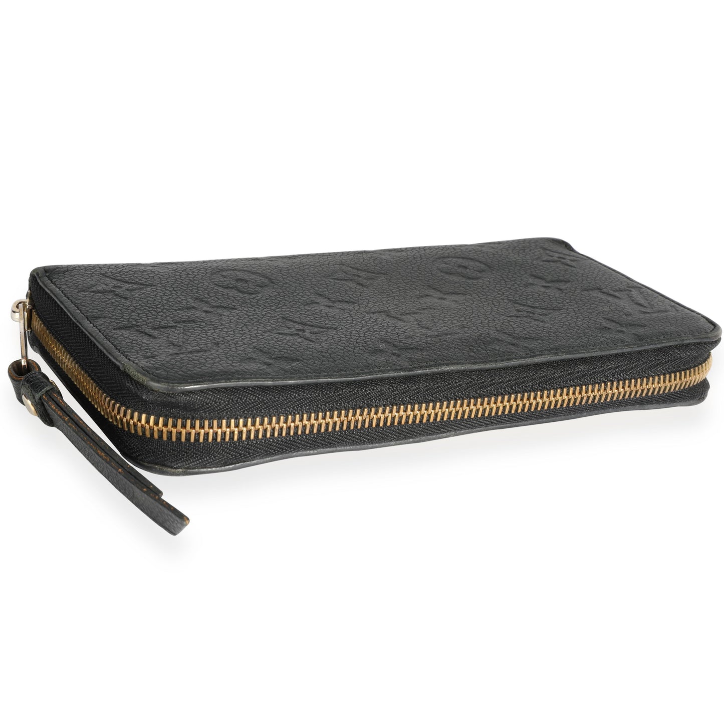 Louis Vuitton Louis Vuitton Black Monogram Empreinte Leather Zippy Wallet