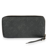 Louis Vuitton Louis Vuitton Black Monogram Empreinte Leather Zippy Wallet