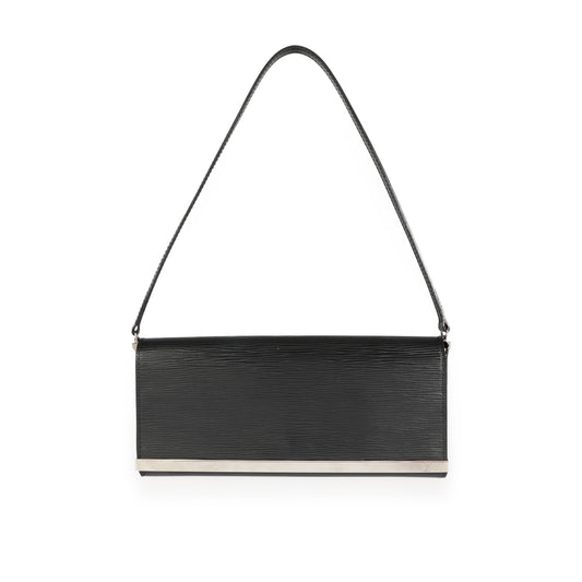 Louis Vuitton Louis Vuitton Black Epi Leather Sevigne Clutch