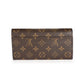 Louis Vuitton Louis Vuitton Monogram Canvas & Coquelicot Sarah Wallet