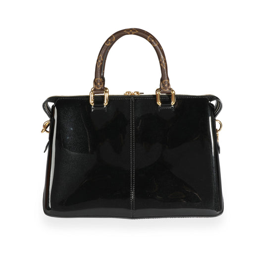Louis Vuitton Louis Vuitton Black Vernis & Monogram Canvas Miroir Tote