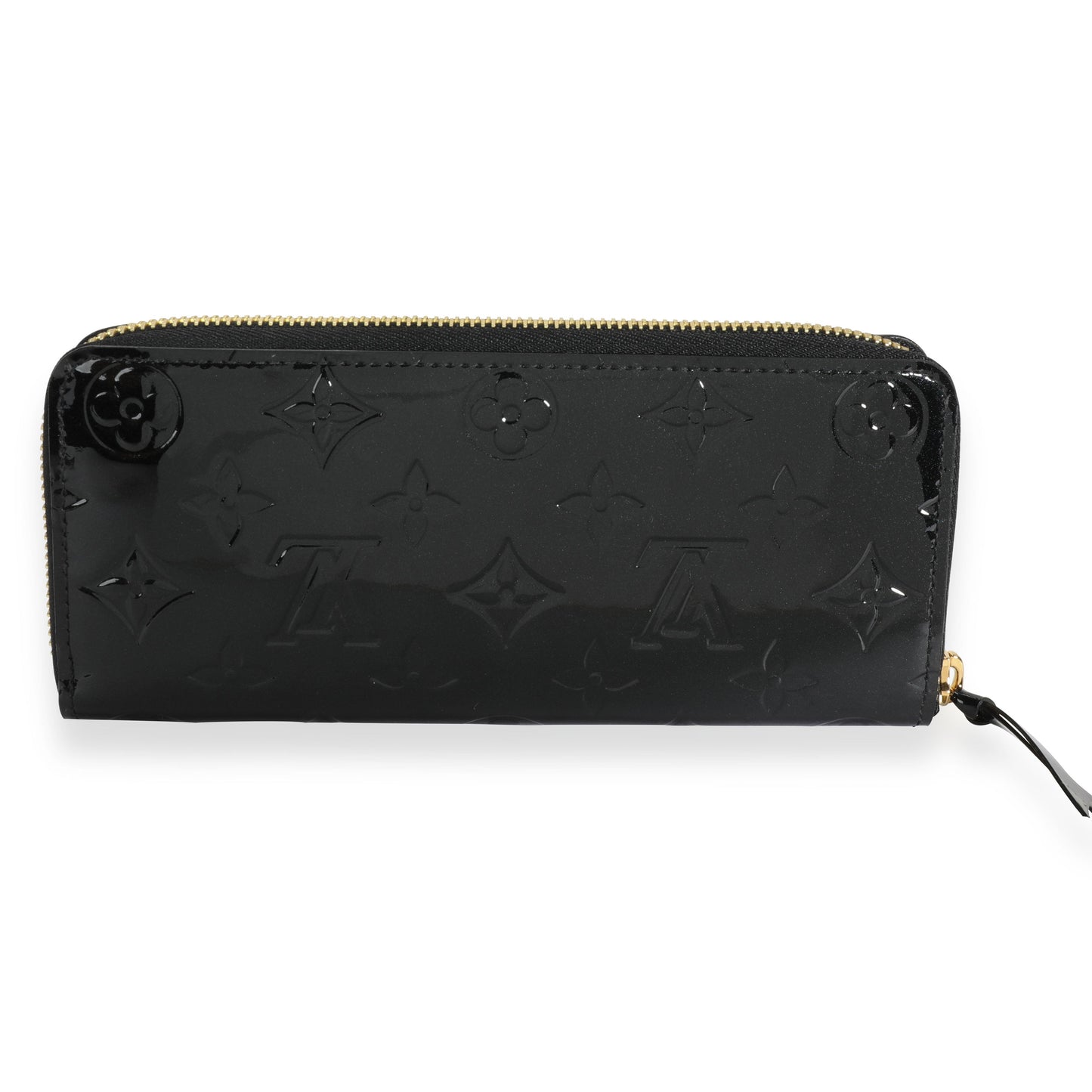 Louis Vuitton Louis Vuitton Black Monogram Vernis Zippy Wallet