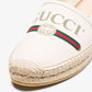Gucci Leather-Trimmed Logo Canvas Espadrilles