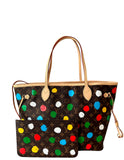 Louis Vuitton LV x YK Monogram Dots Neverfull MM Tote Bag