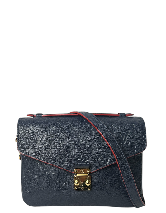 Louis Vuitton Marine/ Rouge Empreinte Pochette Metis