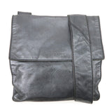 CHANEL Leather Shoulder Bag Crossbody Bag Metallic Blue
