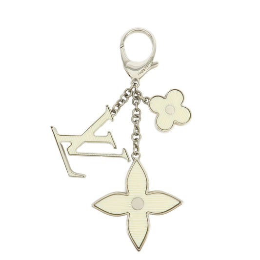 Louis Vuitton Bijoux Sac Fleur de Epi Bag Metal Charm White M65085