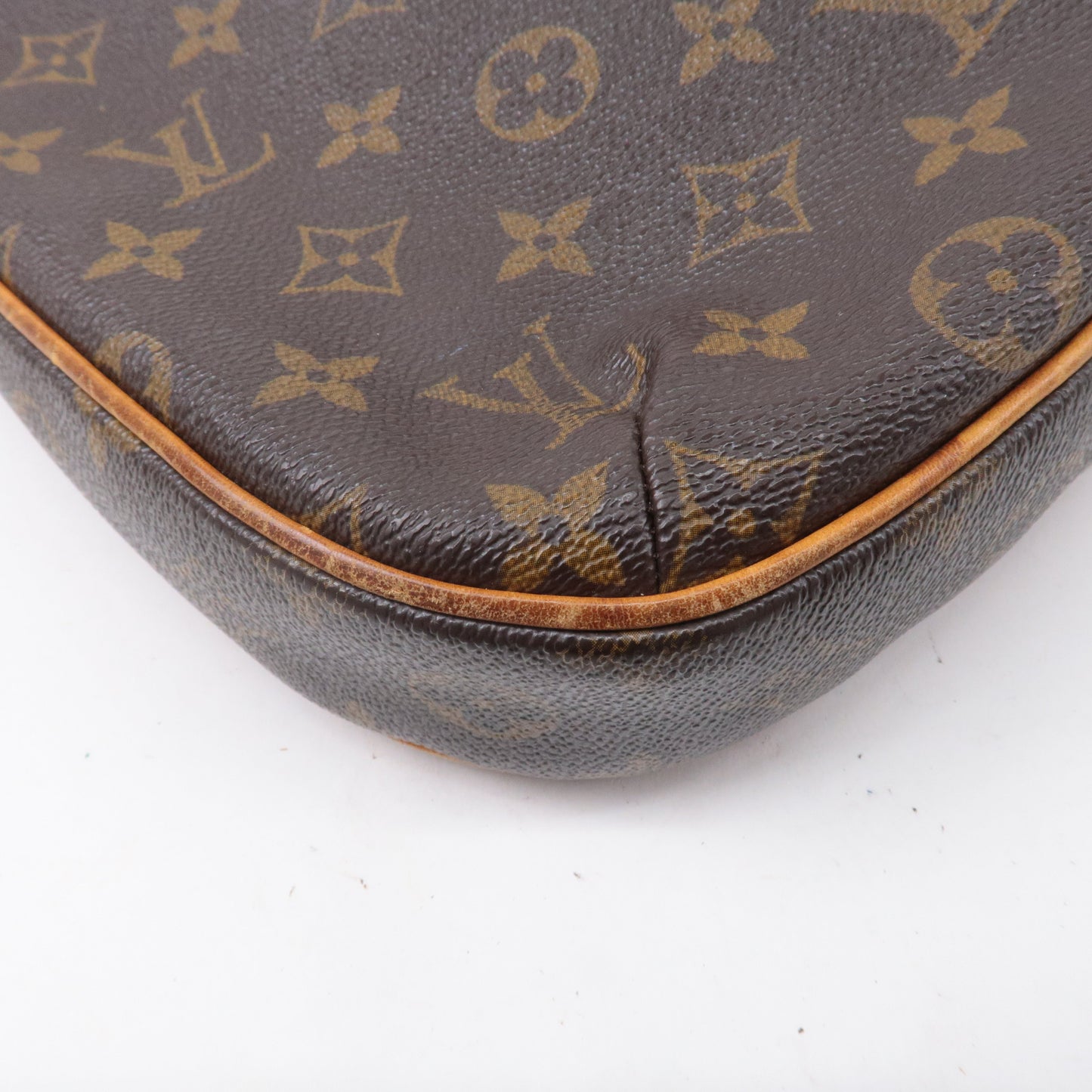 Louis Vuitton Monogram Odeon MM Shoulder Bag Brown M56389