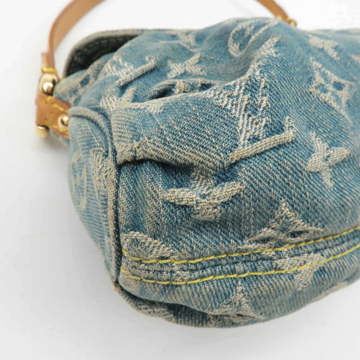 Louis Vuitton Monogram Denim Mini Pleaty Shoulder Bag M95050