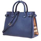 Burberry Medium Banner in Leather and Ho  Check 402369%