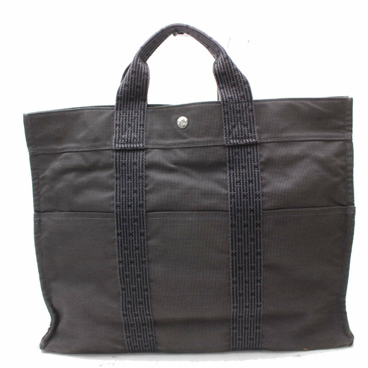 Brand Inspired Luxury Hermes Tote Bag Herline Gray Canvas (SHC7-10102)