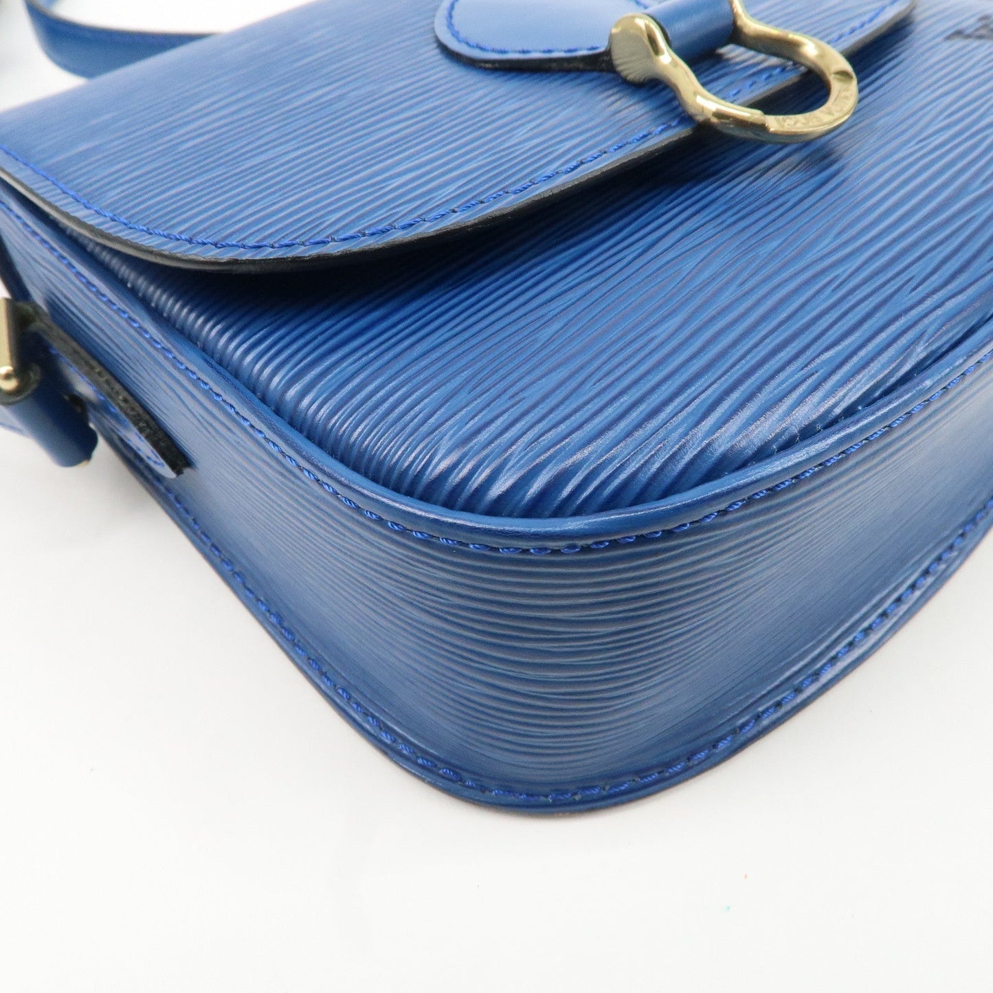 Louis Vuitton Epi Mini Saint Cloud Shoulder Bag Blue M52215