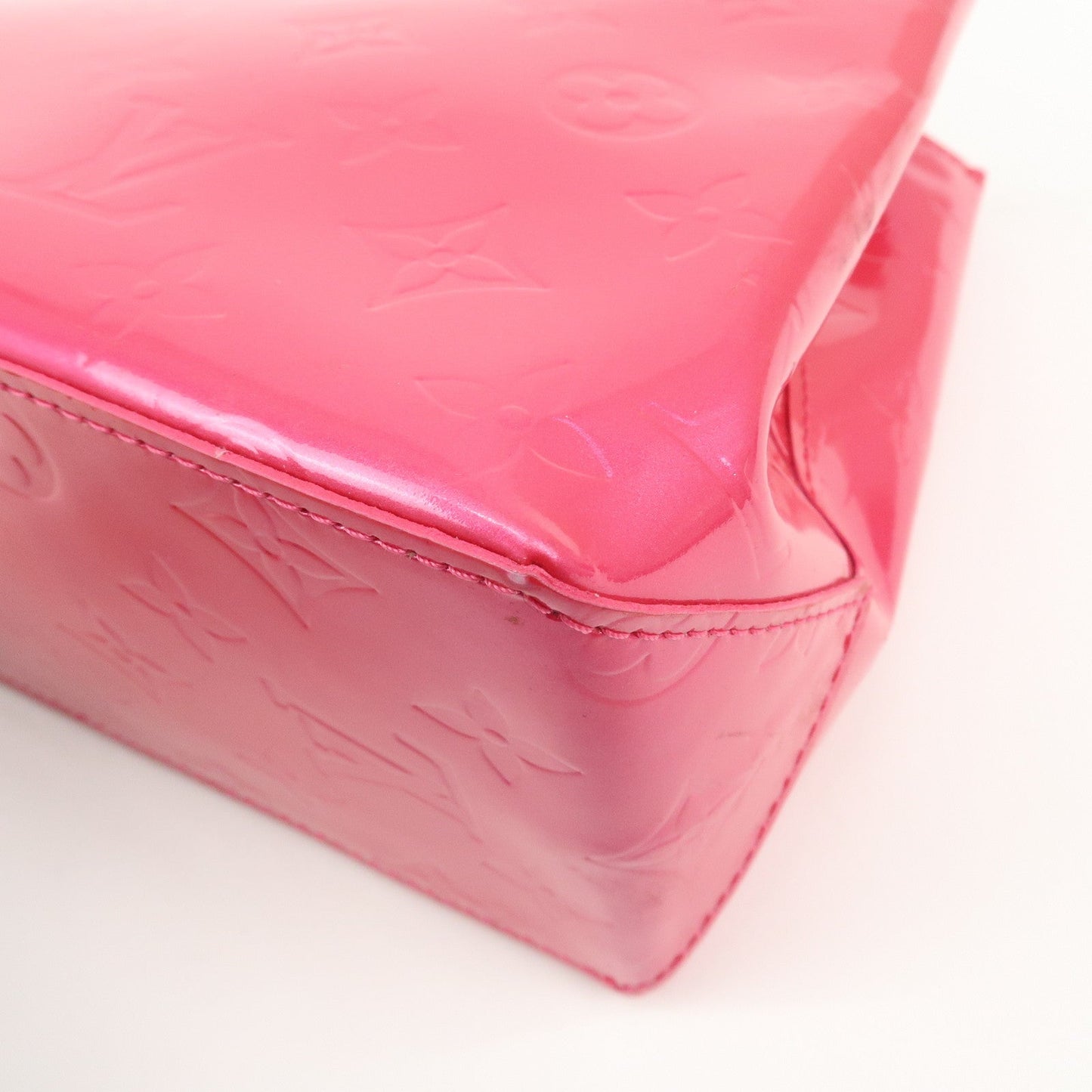 Louis Vuitton Monogram Vernis Lead PM Hand Bag Pink M91221