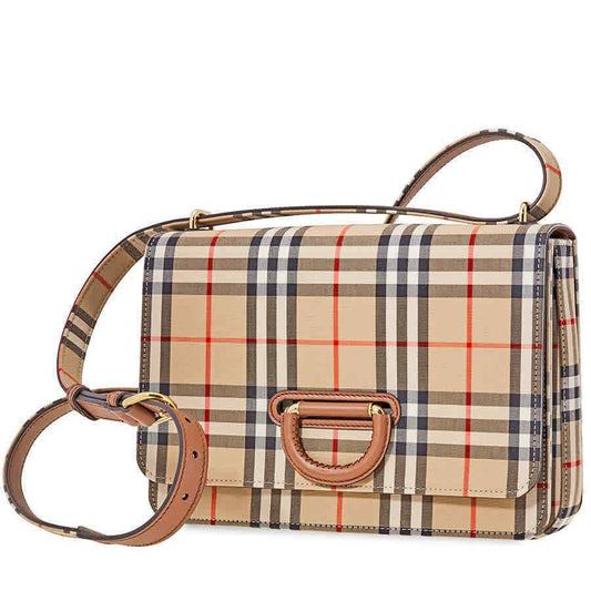 Burberry The Medium   Check D-ring Bag- Archive Beige 8010586