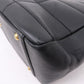 CHANEL Chocolate Bar Lamb Skin Chain Tote Bag Black A17859