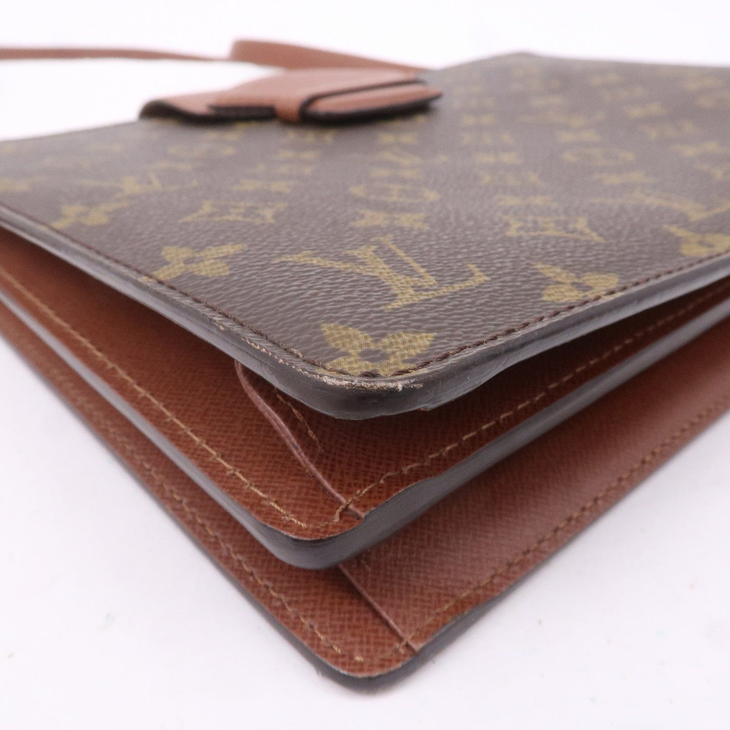 Louis Vuitton Monogram Courcelles Shoulder Bag Brown M51375