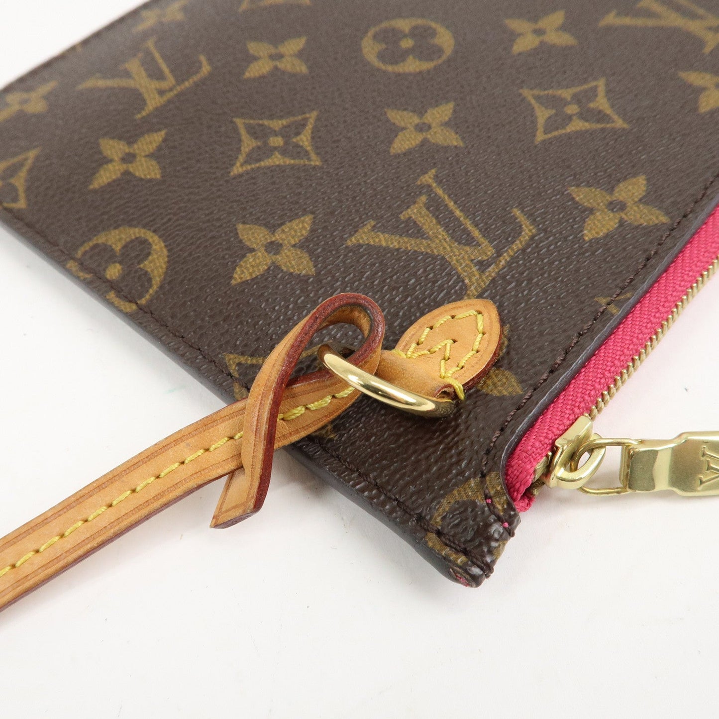Louis Vuitton Monogram Pouch for Neverfull MM Tote Bag Fuchsia
