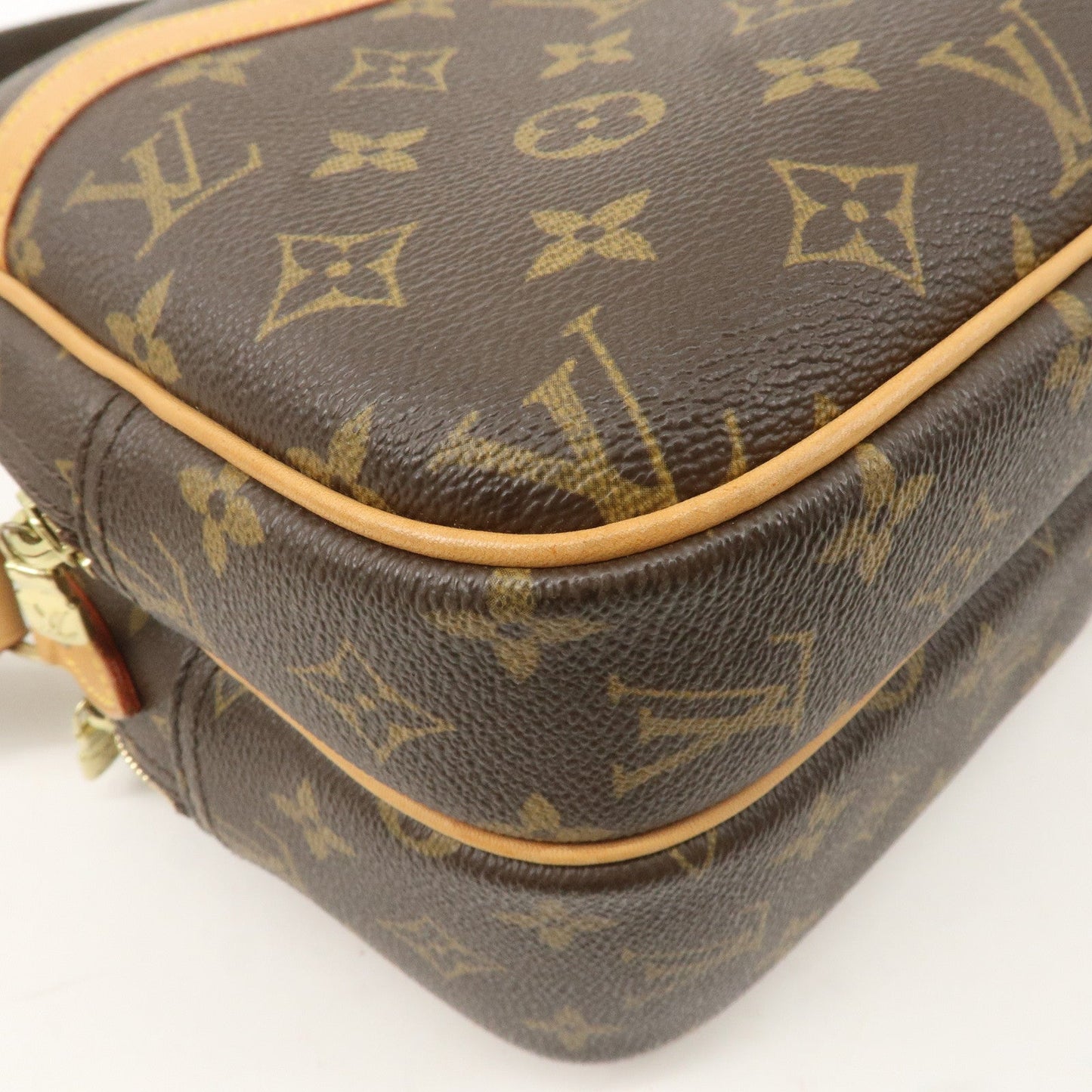 Louis Vuitton Monogram Reporter PM Shoulder Bag Brown M45254
