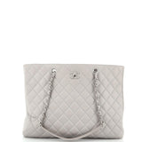 CHANEL Classic CC Shopping Tote Quilted Calfskin Large