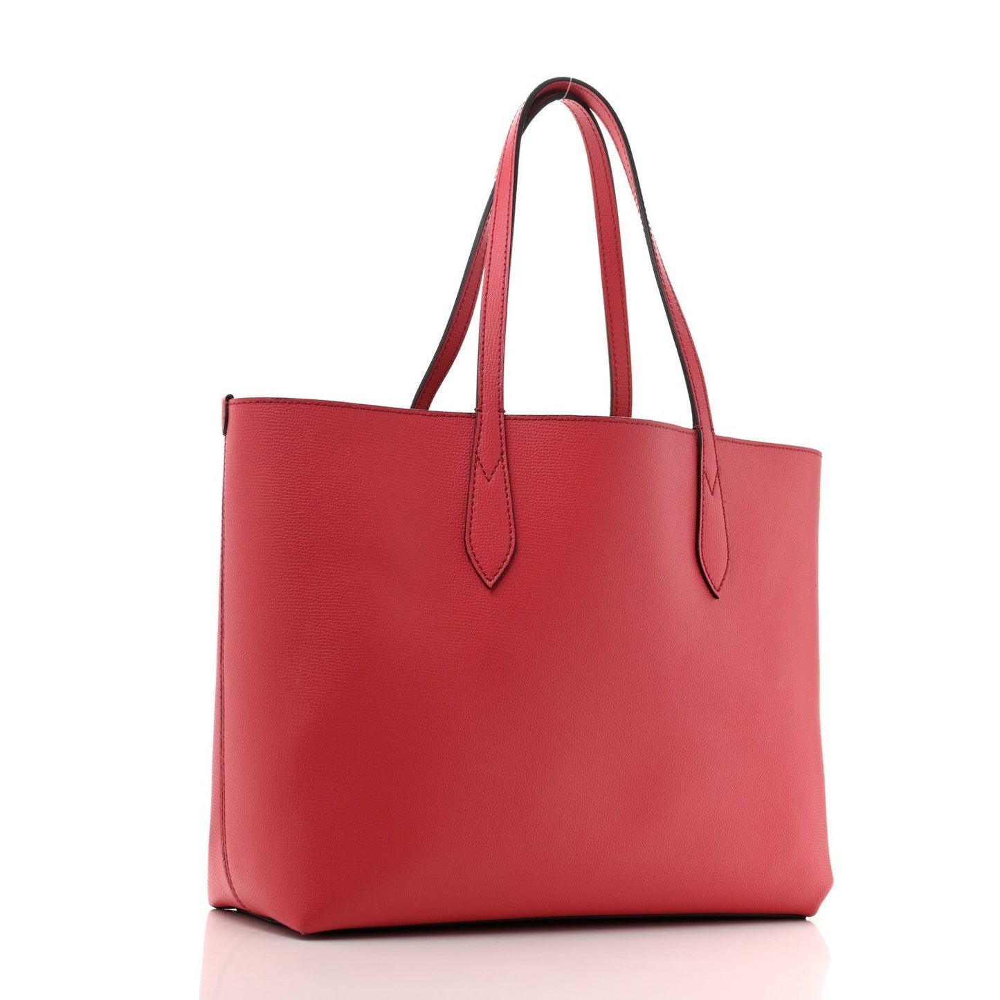 Amelia Haymarket Check Medium Reversible Tote Poppy Red