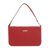 BURBERRY Logo Leather Shoulder Bag Hand Bag Red