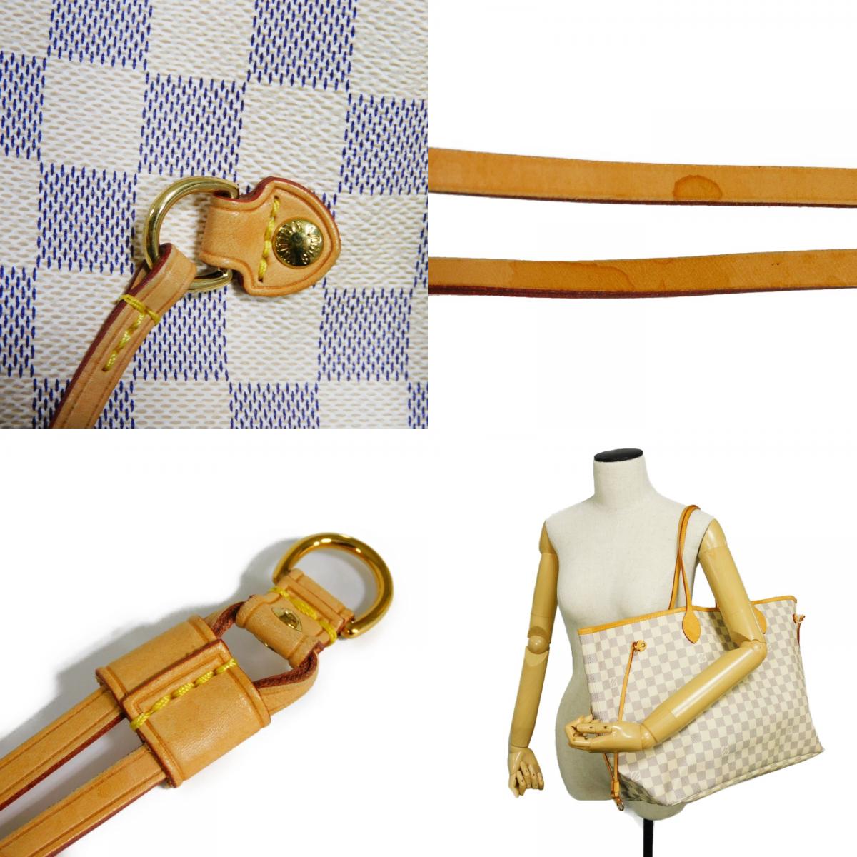 Louis Vuitton Neverfull GM Shoulder Bag Damier Azur