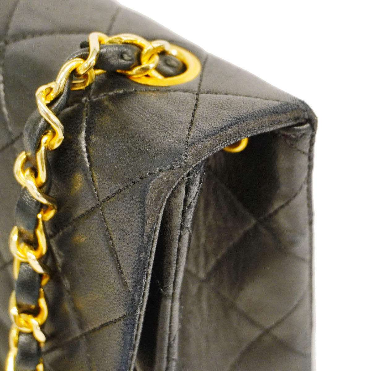 Chanel  Mini Matelasse Single Chain Lambskin Black